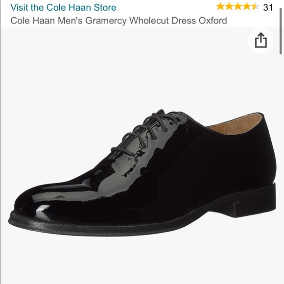 Cole Haan Shoes | Cole Haan Mens Gramercy Wholecut Dress Oxford | Color: Black | Size: 7 | _Mhansen's Closet